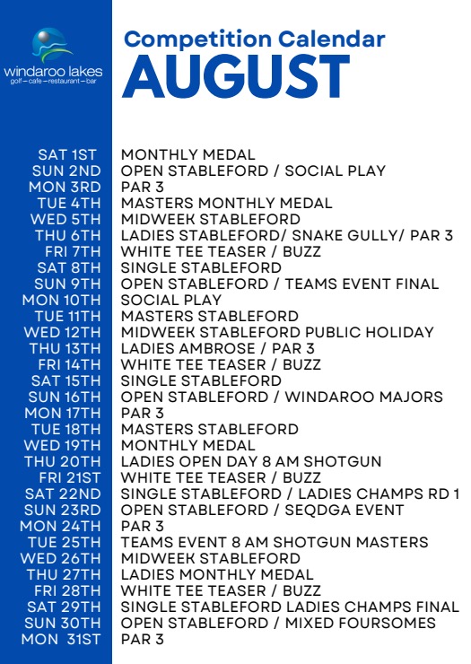 August Calendar